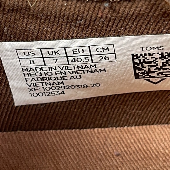 Toms Mens Payton Bark Oiled Suede Cotton Twill - Picture 8 of 8